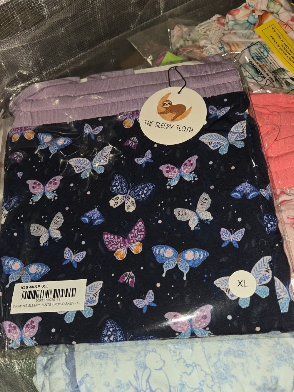 The Sleepy Sloth Women's Indigo Skies Pajama Pants XL BAMBOO